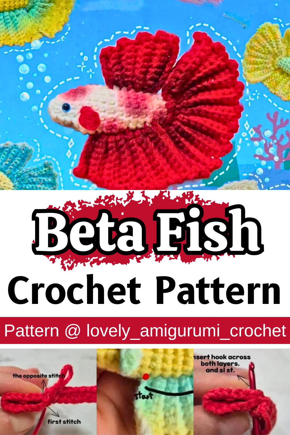 Crochet Beta Fish