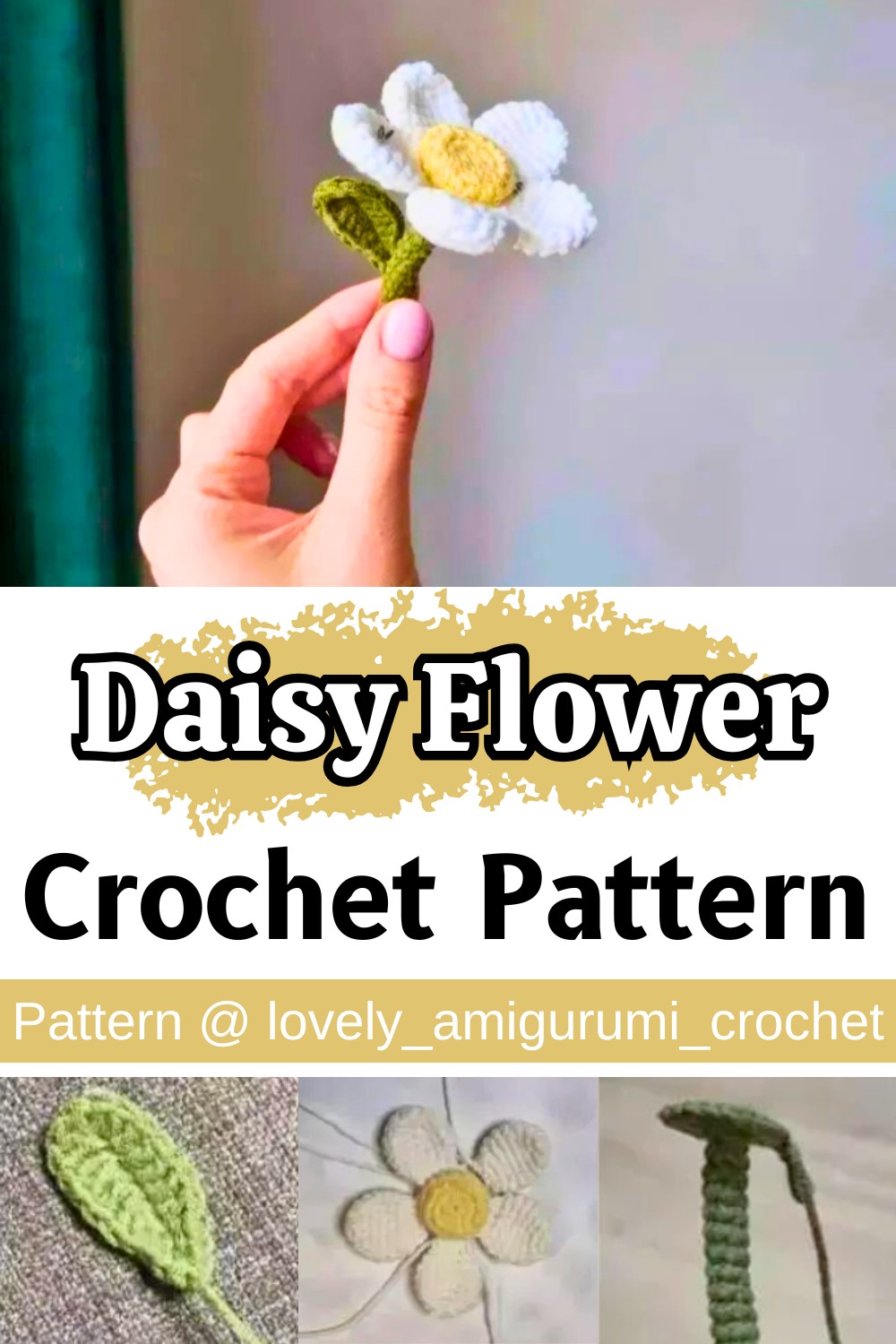 Crochet Daisy Flower