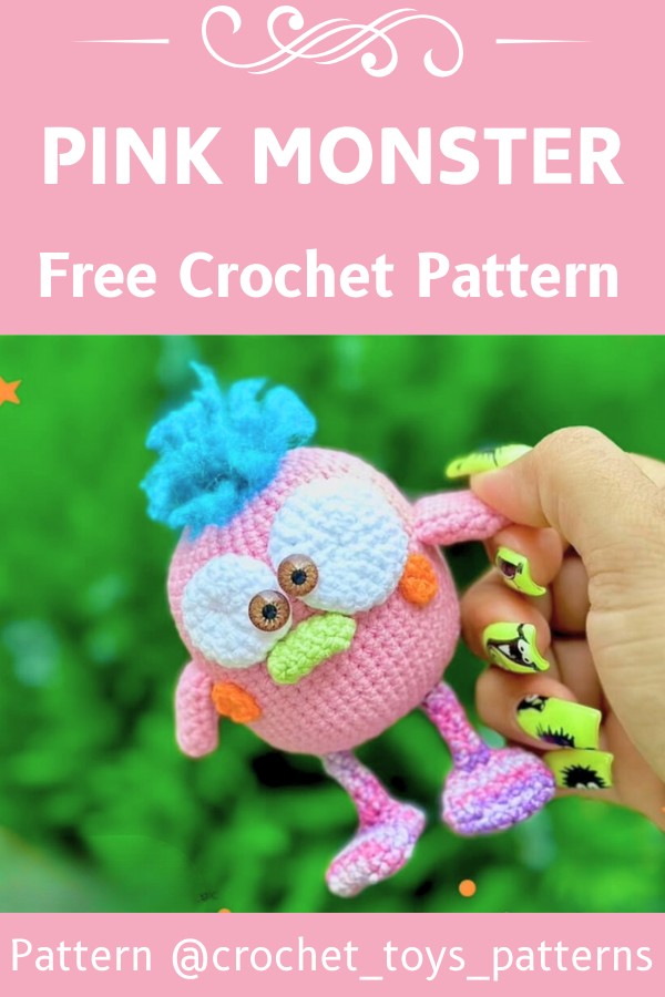Crochet Pink Monster