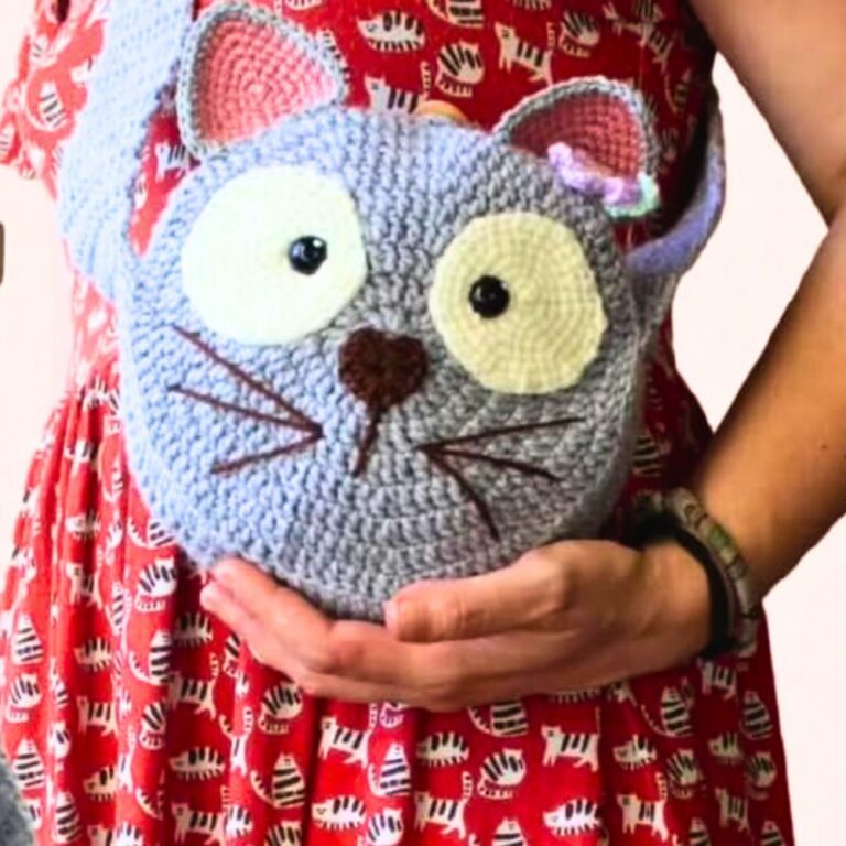 Crochet Kitty Bag
