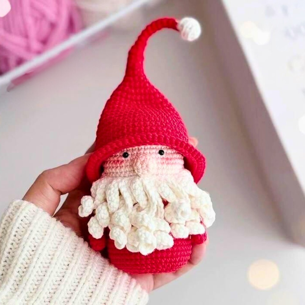 Crochet Santa Gnome