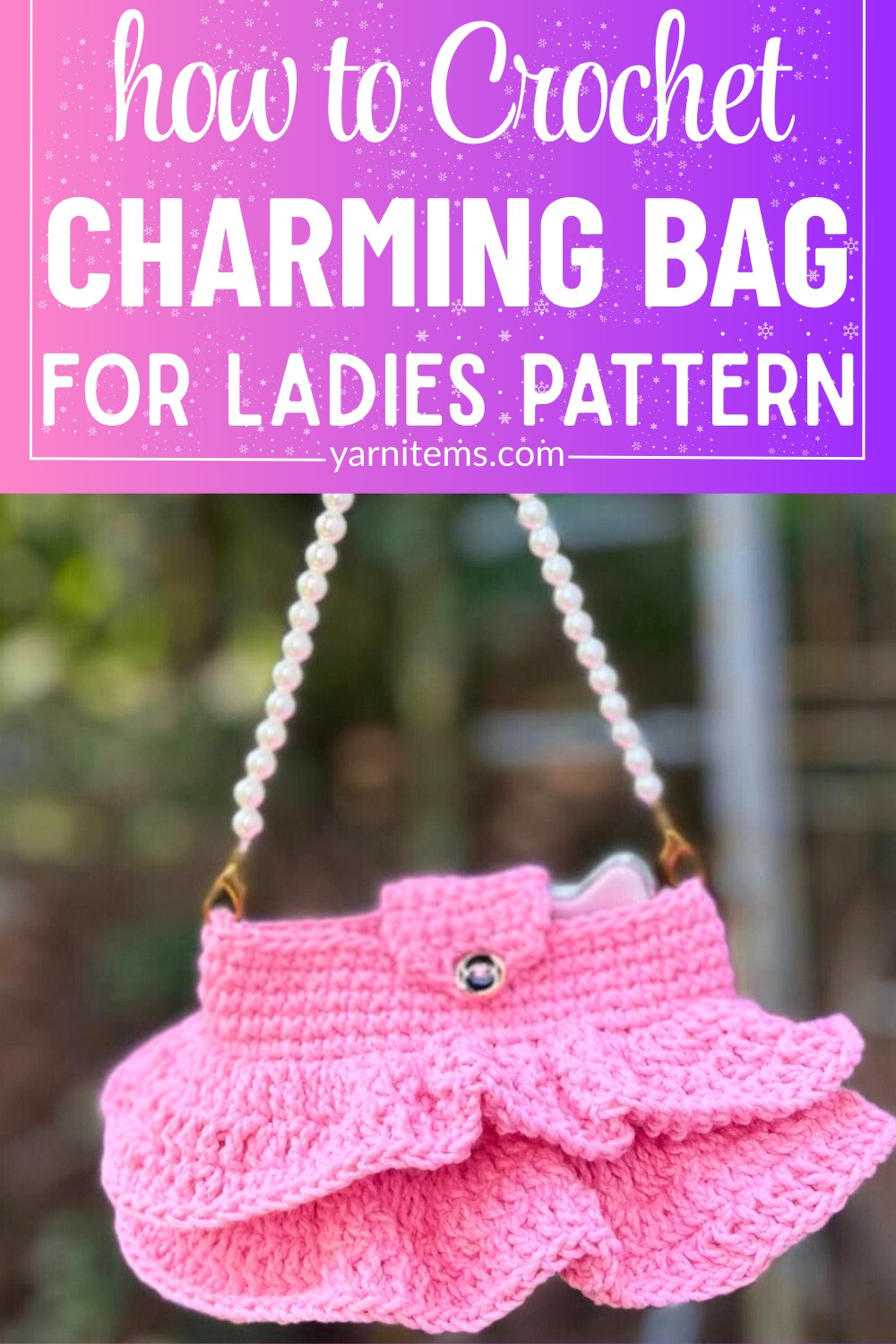 Charming Crochet Mini Bag for Ladies