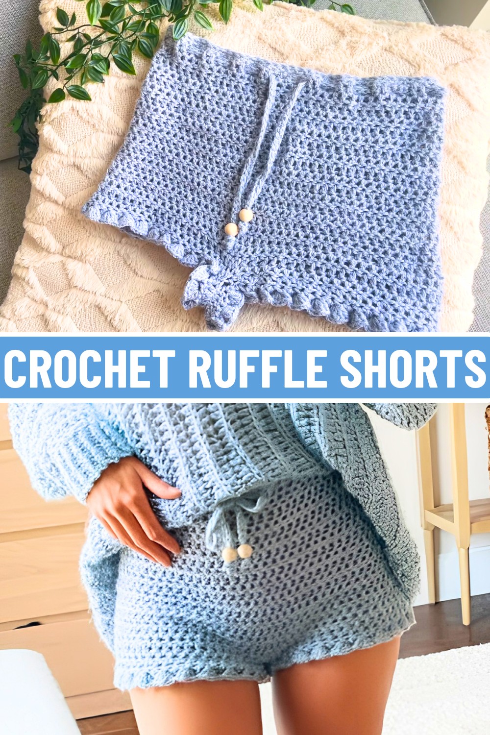 Crochet Ruffle Shorts Tutorial – Beginner-Friendly Custom Fit