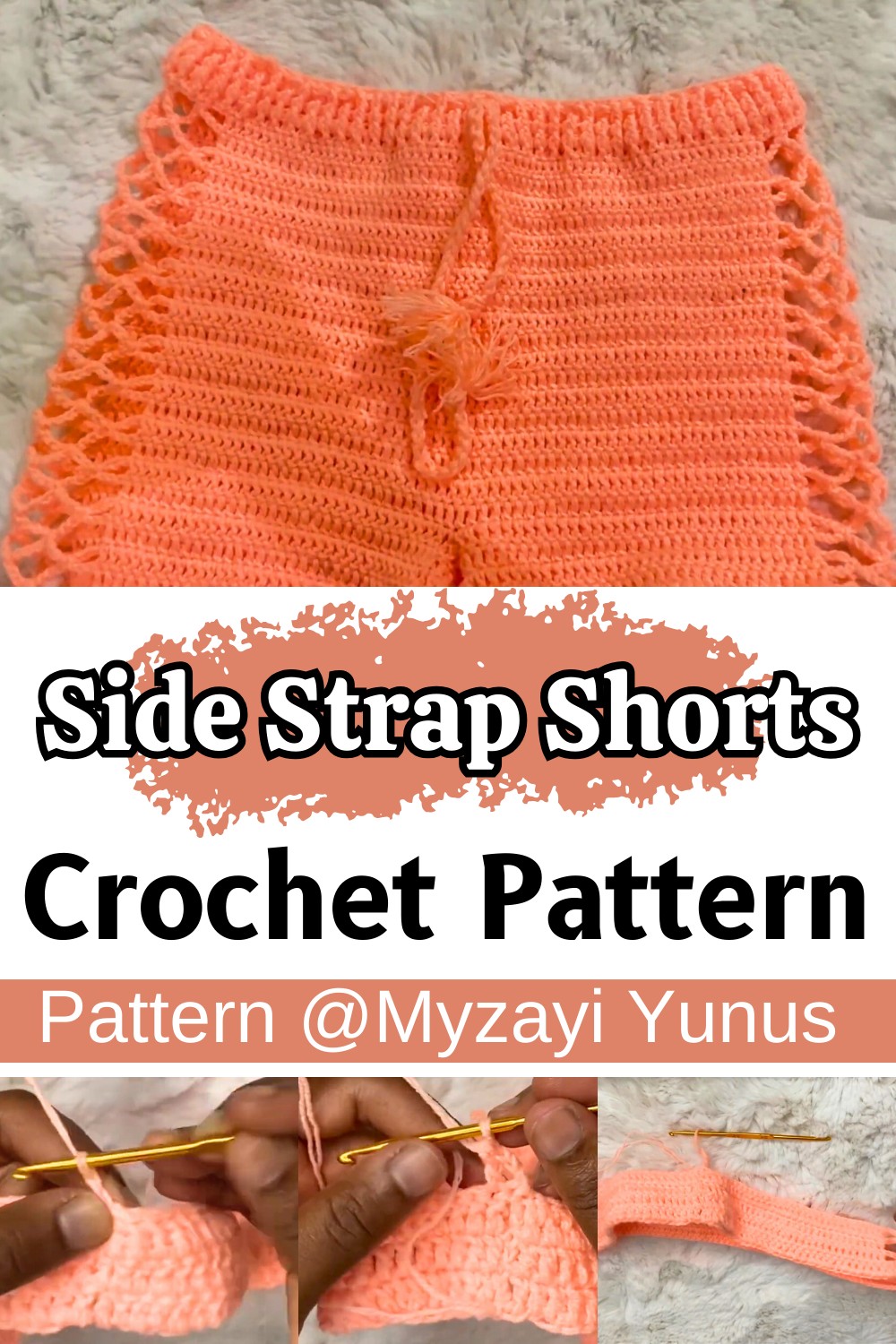 Crochet Side Strap Shorts