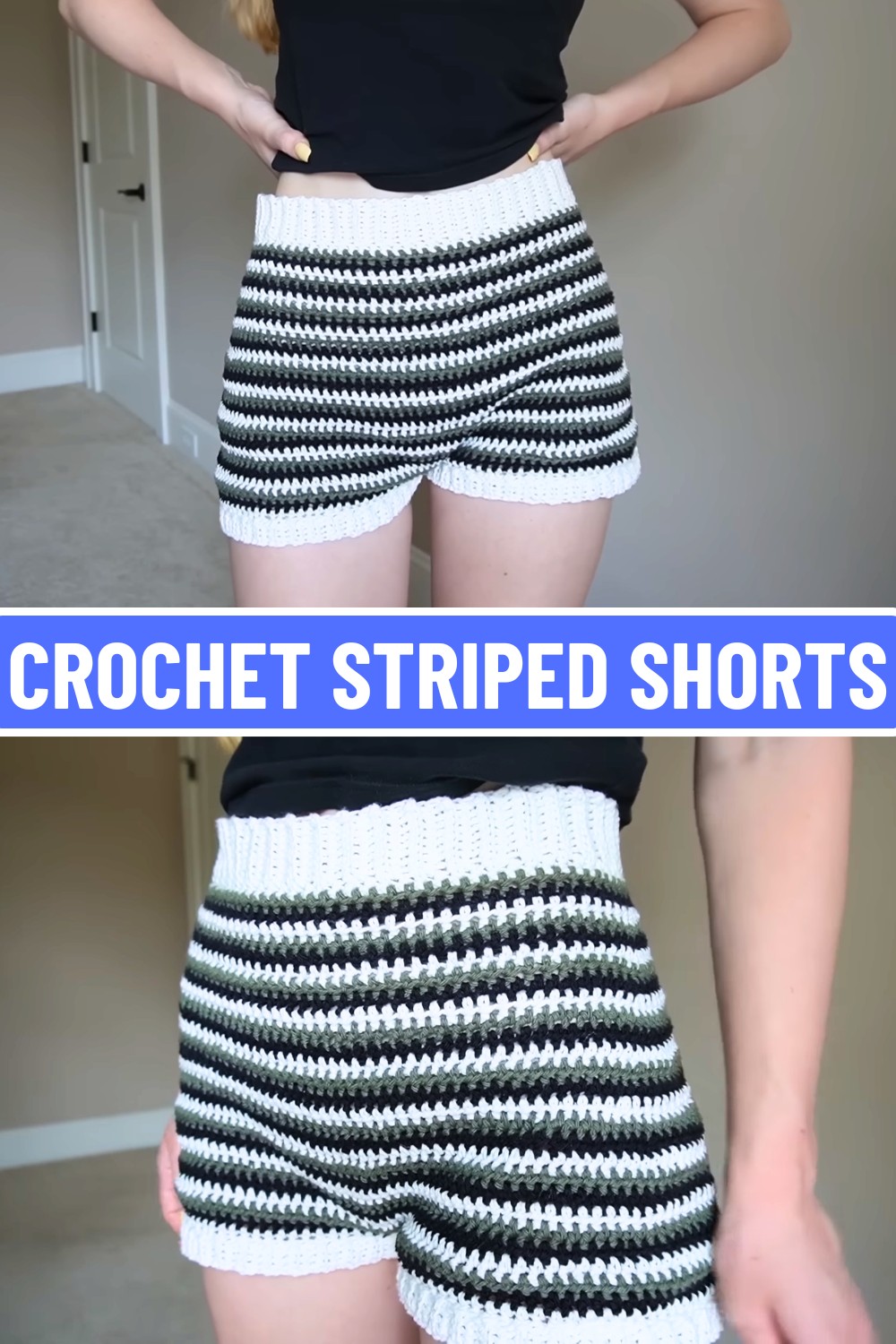 Crochet Striped Shorts – Easy and Stylish for Everyday Wear