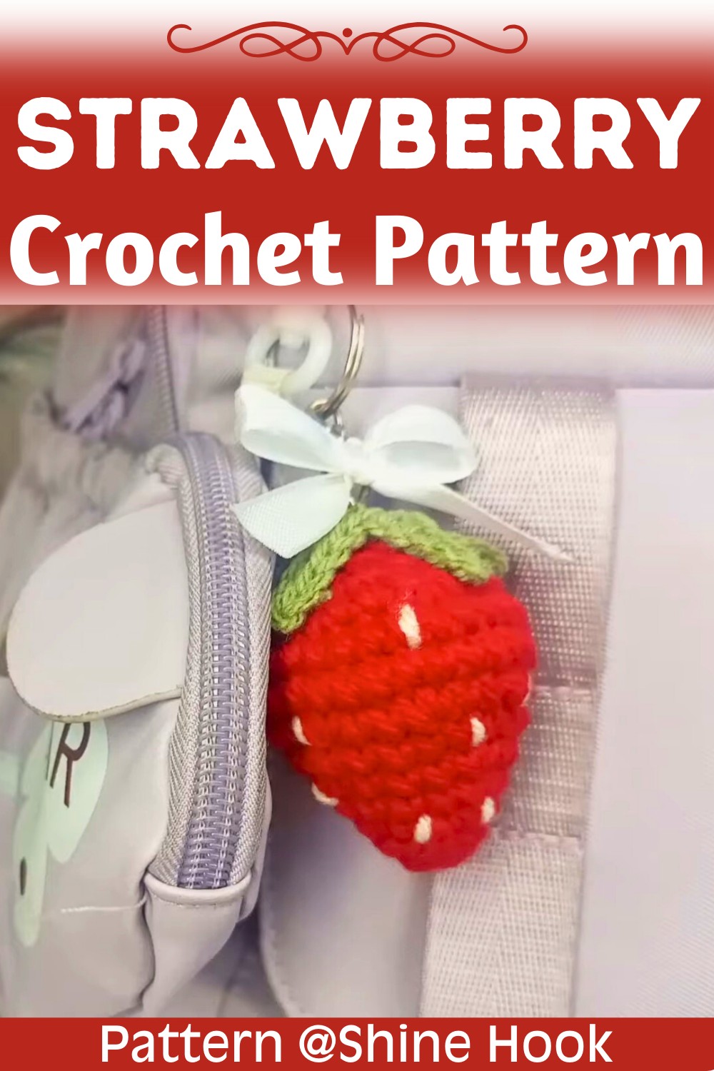 Easy Guide to Crochet a Mini Strawberry Keychain