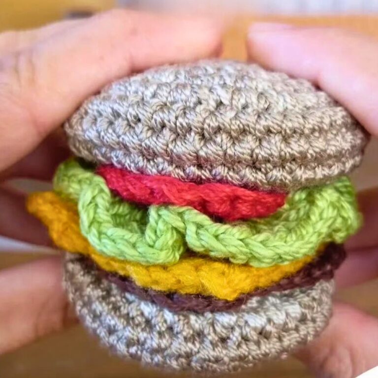 Crochet Detachable burger