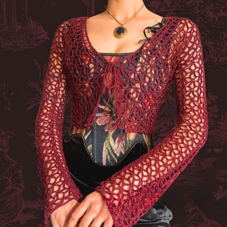 Floral Crochet Cardigan Pattern