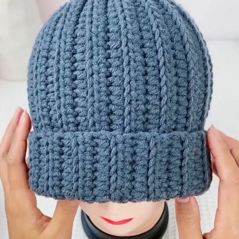 Easy Crochet Beanie Hat for Men - Step-by-Step Guide