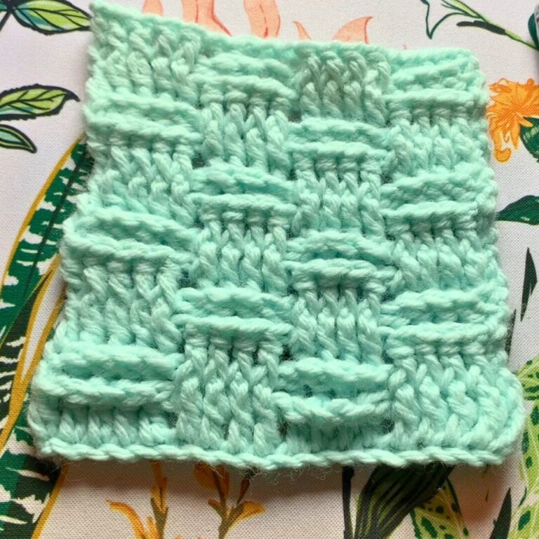 How to Crochet the Basket Weave Stitch