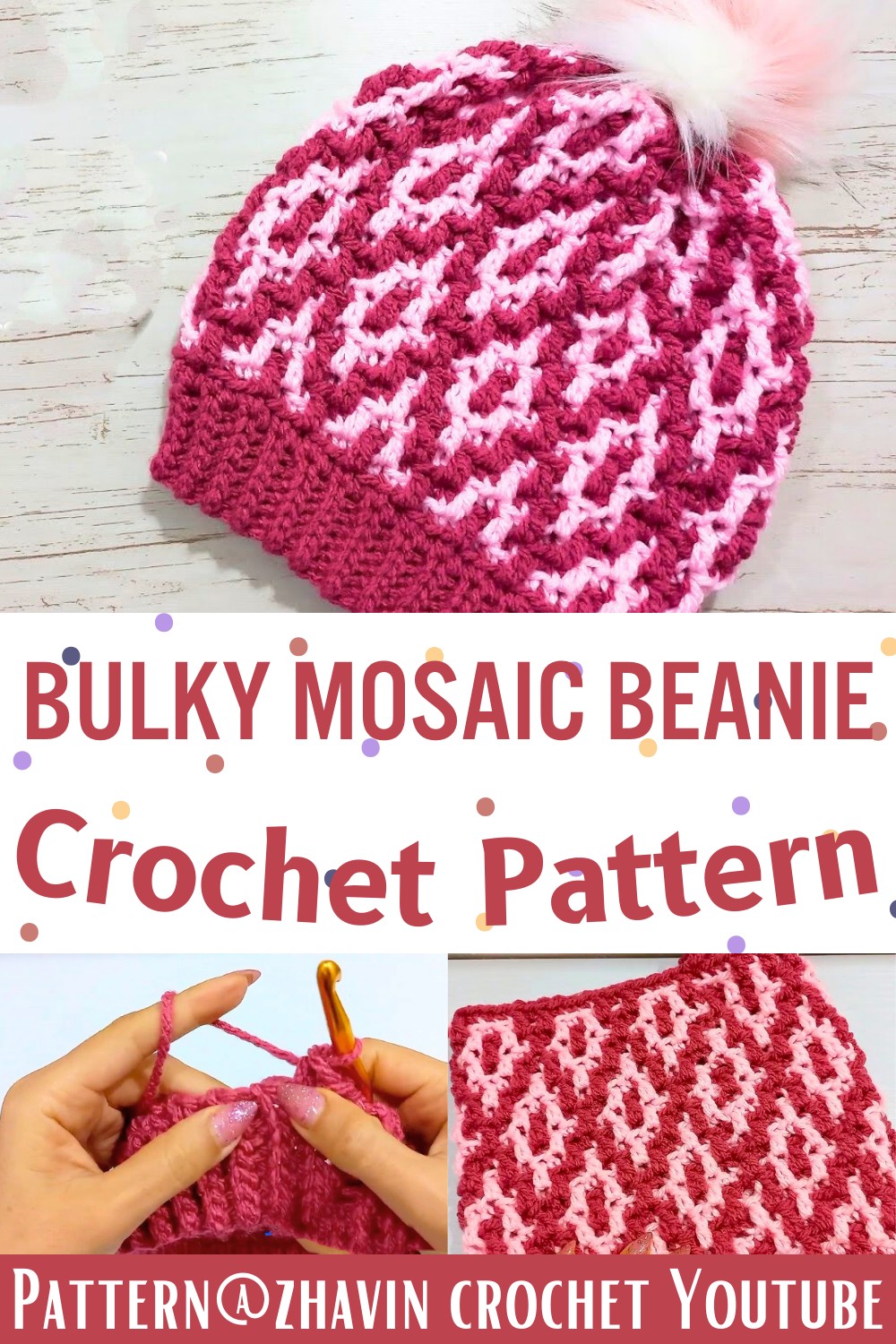 Comprehensive Guide to Crochet a Bulky Mosaic Beanie
