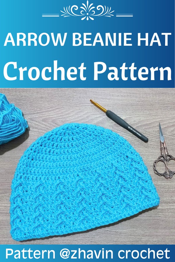 Easy Crochet Arrow Beanie Hat - Comprehensive Beginner Guide