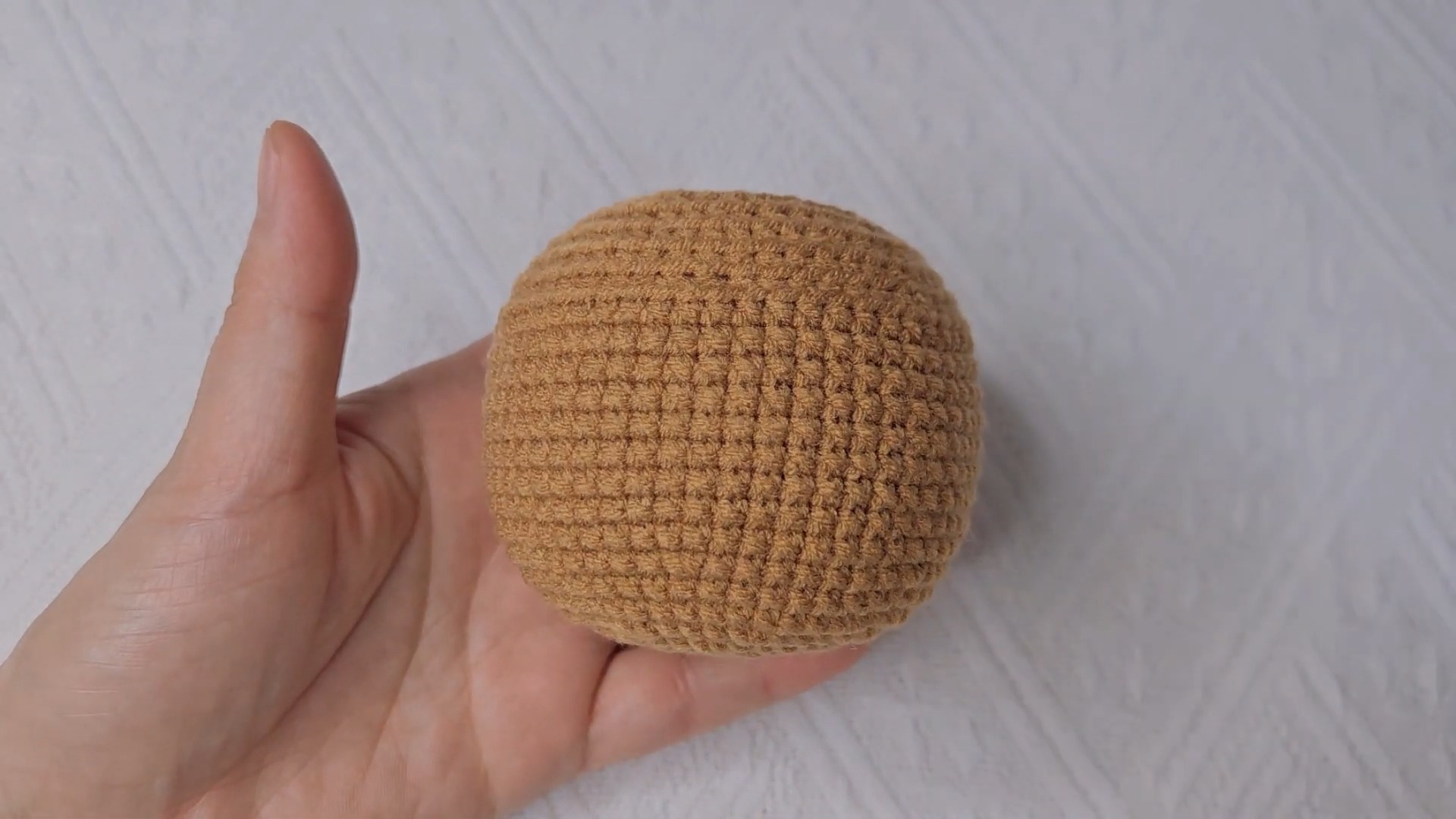 How to Crochet a Keychain Acorn