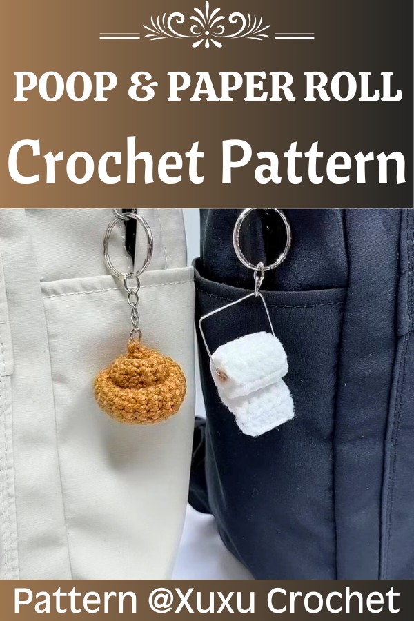 Step-by-Step Guide Crochet Poop & Toilet Paper Roll for Beginners