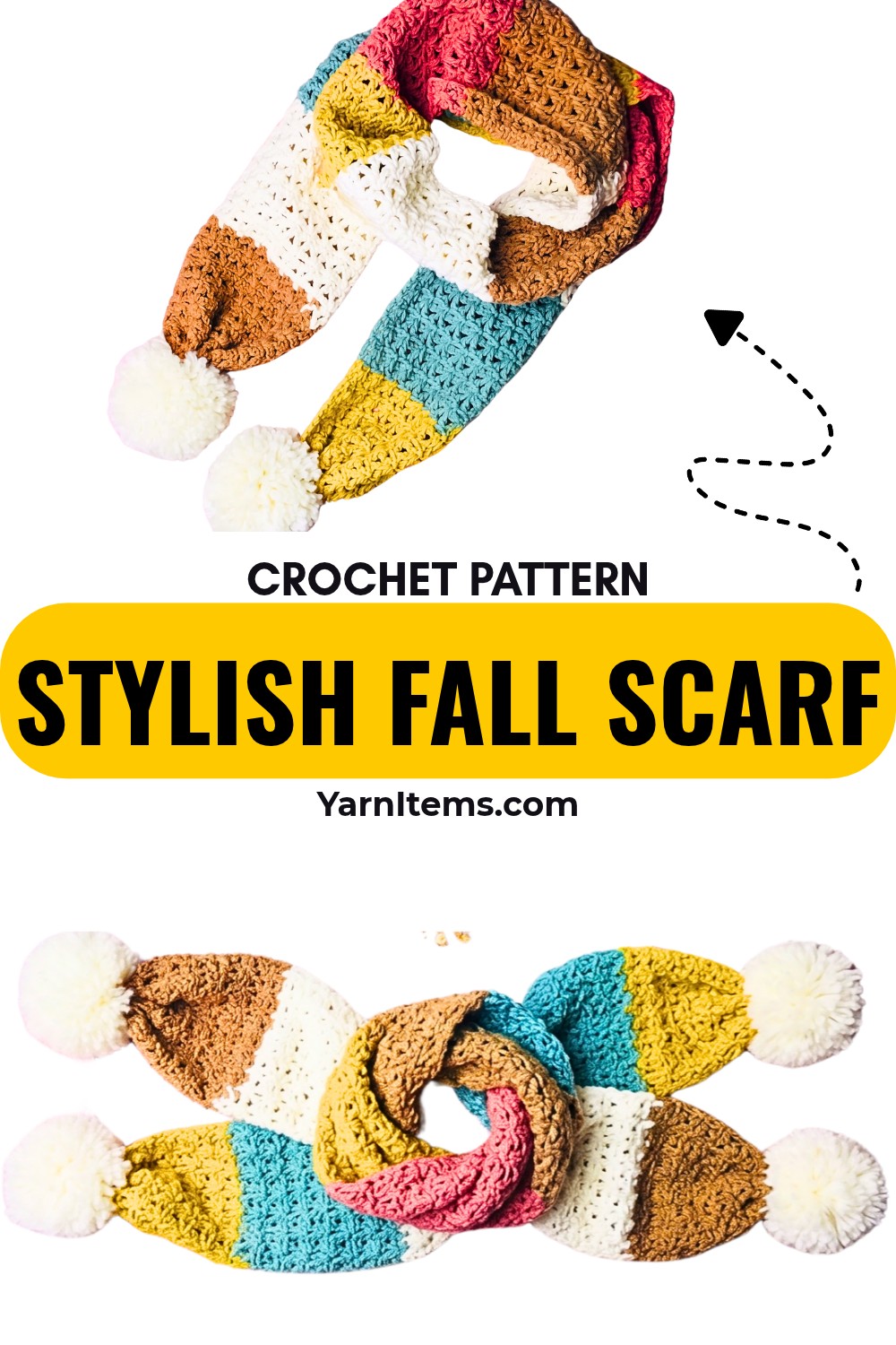 Crochet Pattern for a Cozy and Stylish Fall Scarf