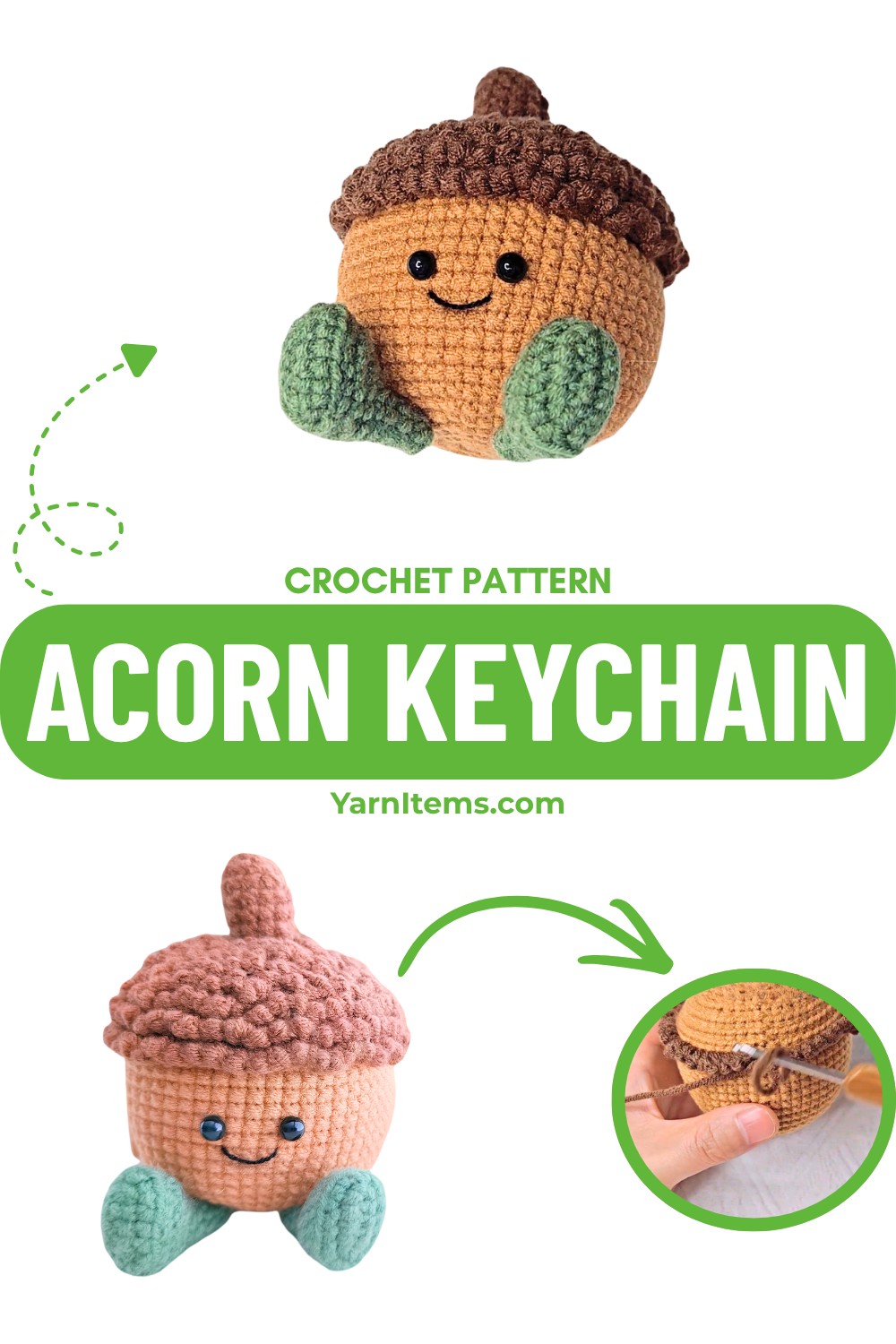 Acorn Keychain