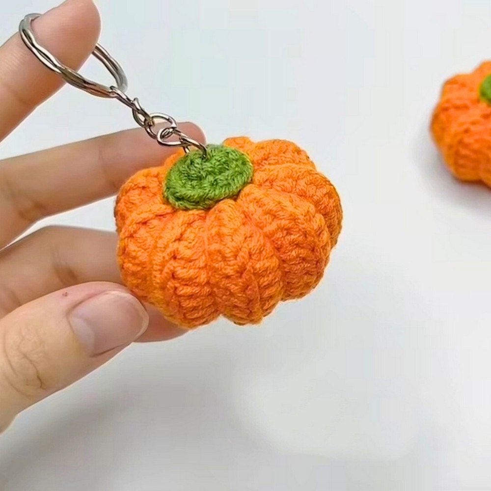 How to Crochet a Cute Pumpkin Keychain for Beginners – Easy Guide