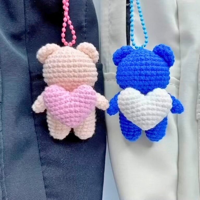 Easy Crochet Bear Keychain Tutorial for Beginners