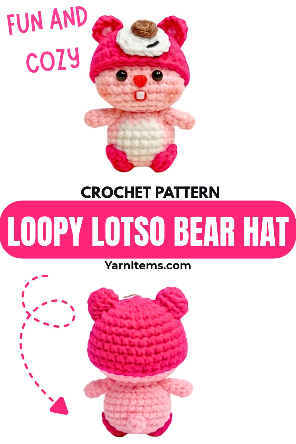 Crochet Loopy Lotso Bear Hat Tutorial – Cute, Fun, and Cozy