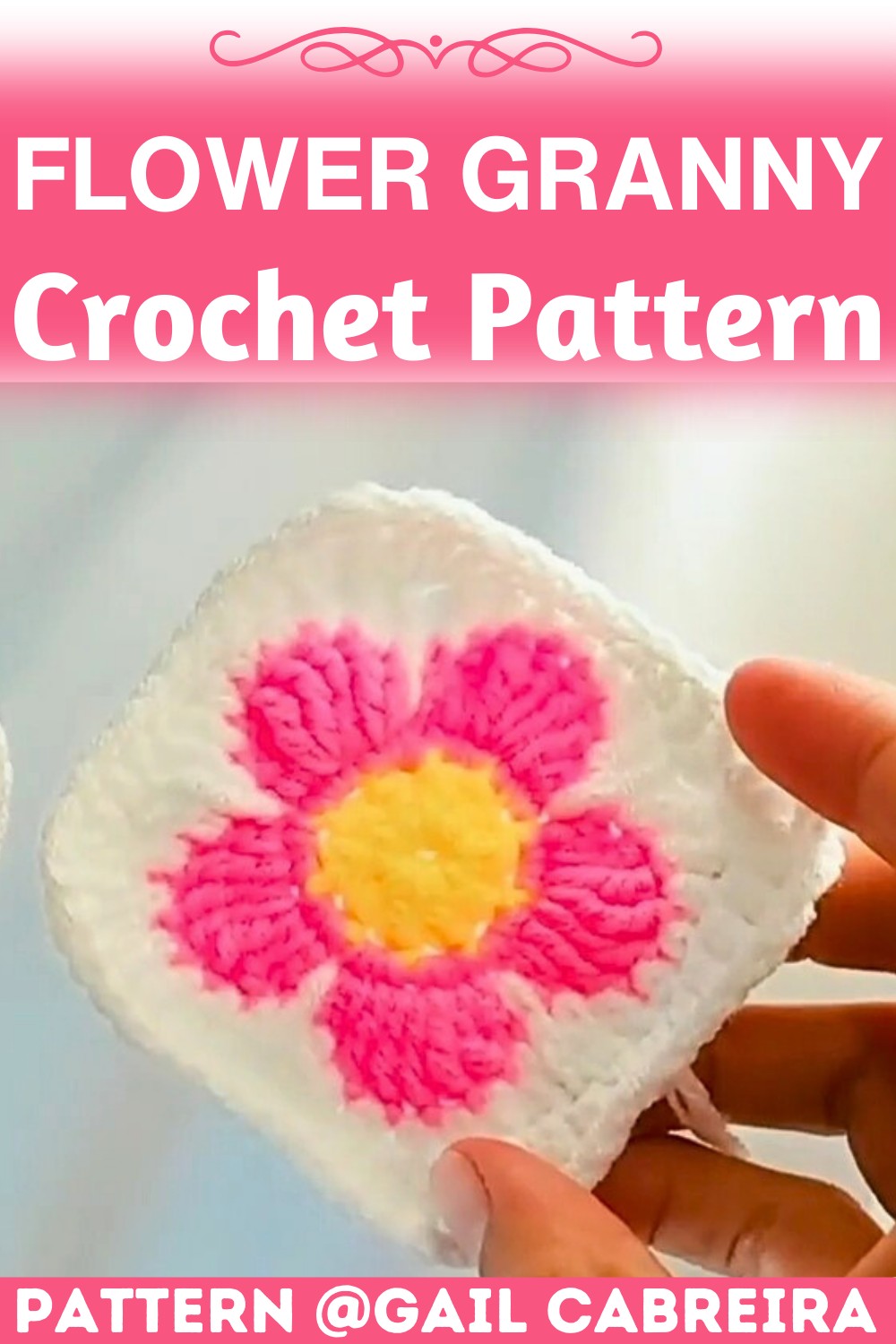 Crochet Flower Granny Square Pattern