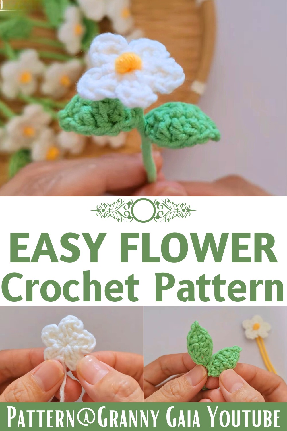 Easy and Beautiful Crochet Flower Pattern
