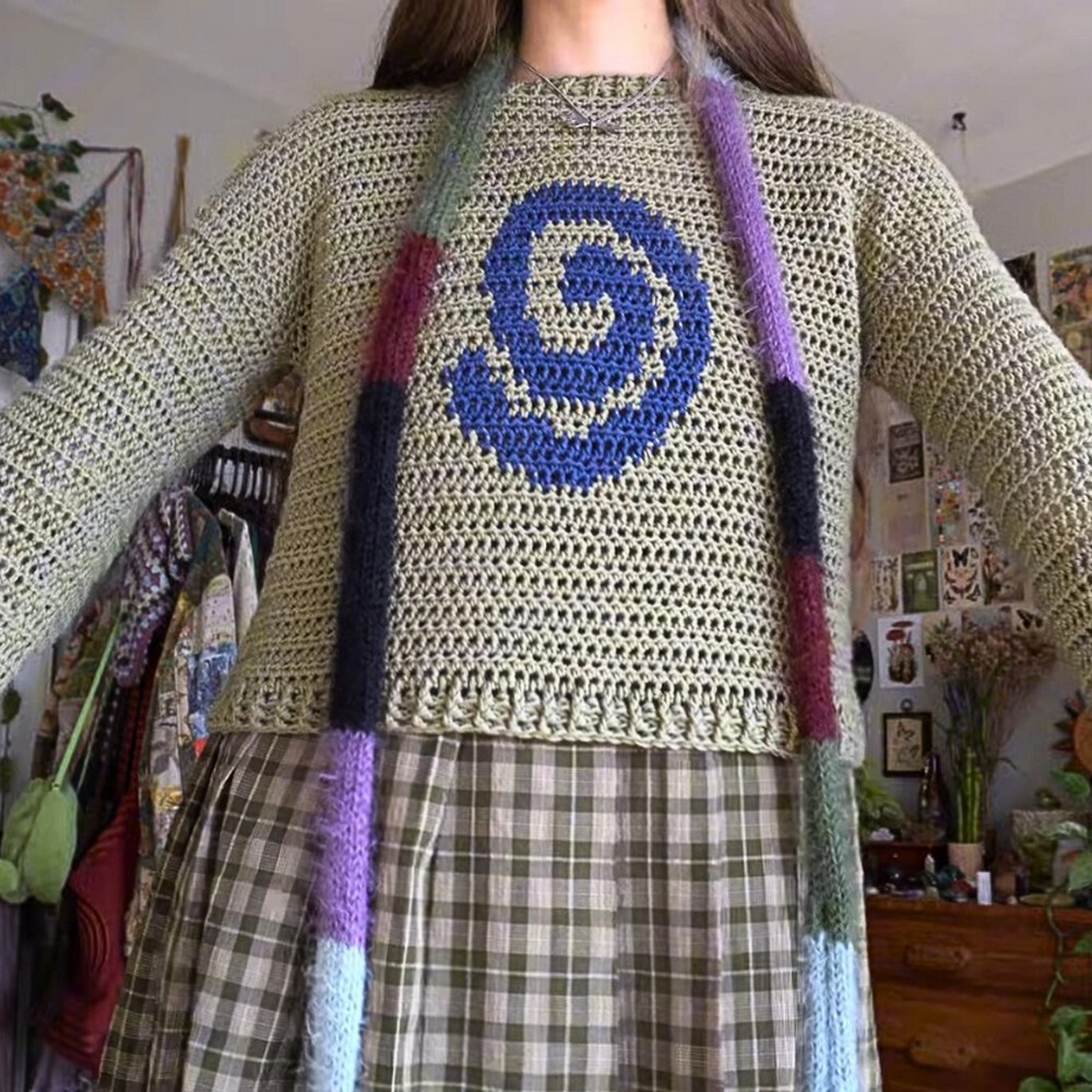 Beautiful Spiral Crochet Sweater Pattern