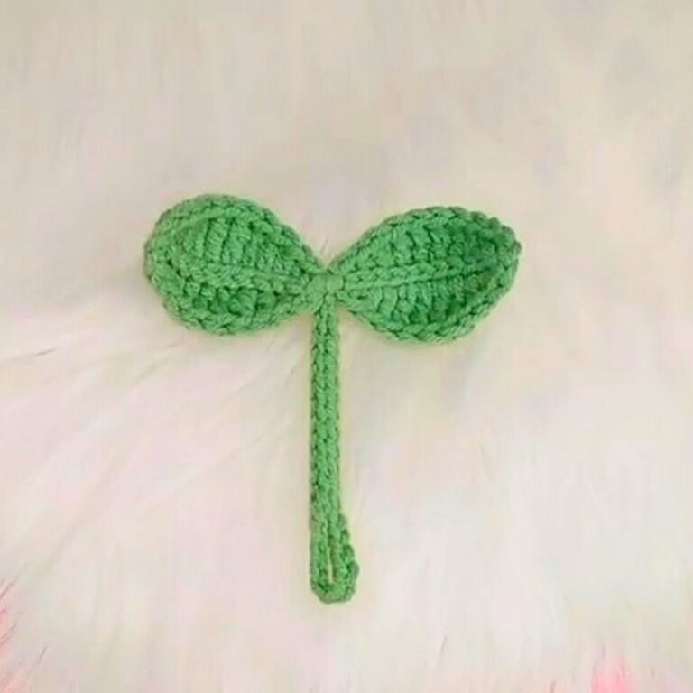 Easy Leaf Sprout Crochet Pattern