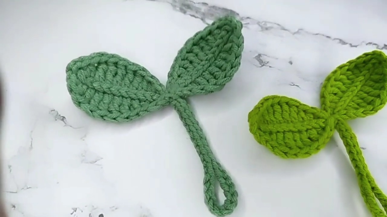 How to Crochet a Leaf Sprout Pattern