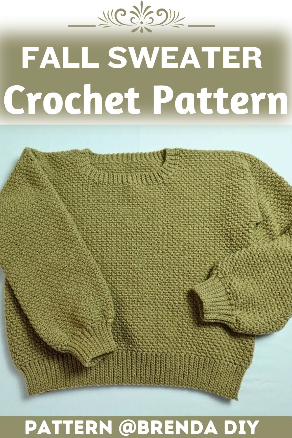 Crochet Fall Sweater Pattern Tutorial