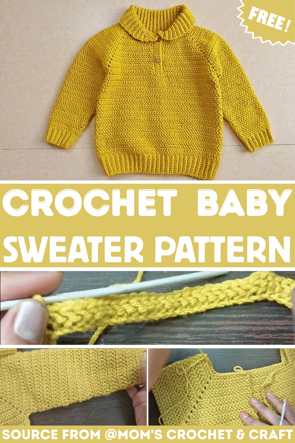 Crochet Herringbone Stitch Sweater Tutorial - Step-by-Step