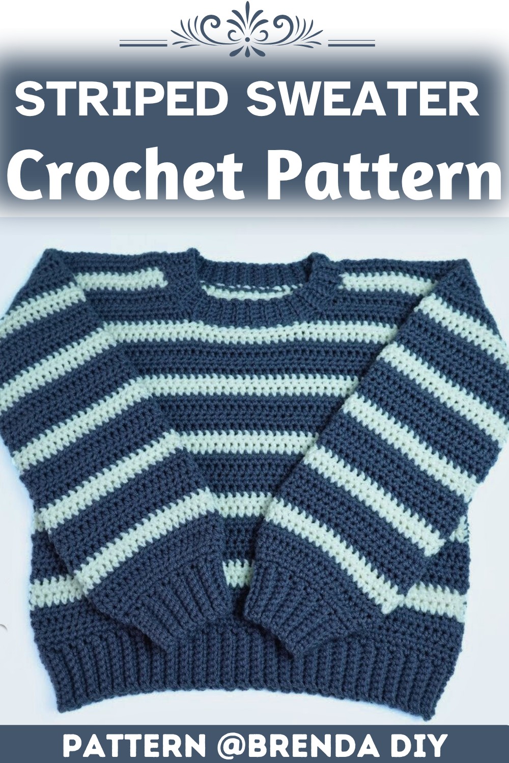 Crochet Striped Sweater