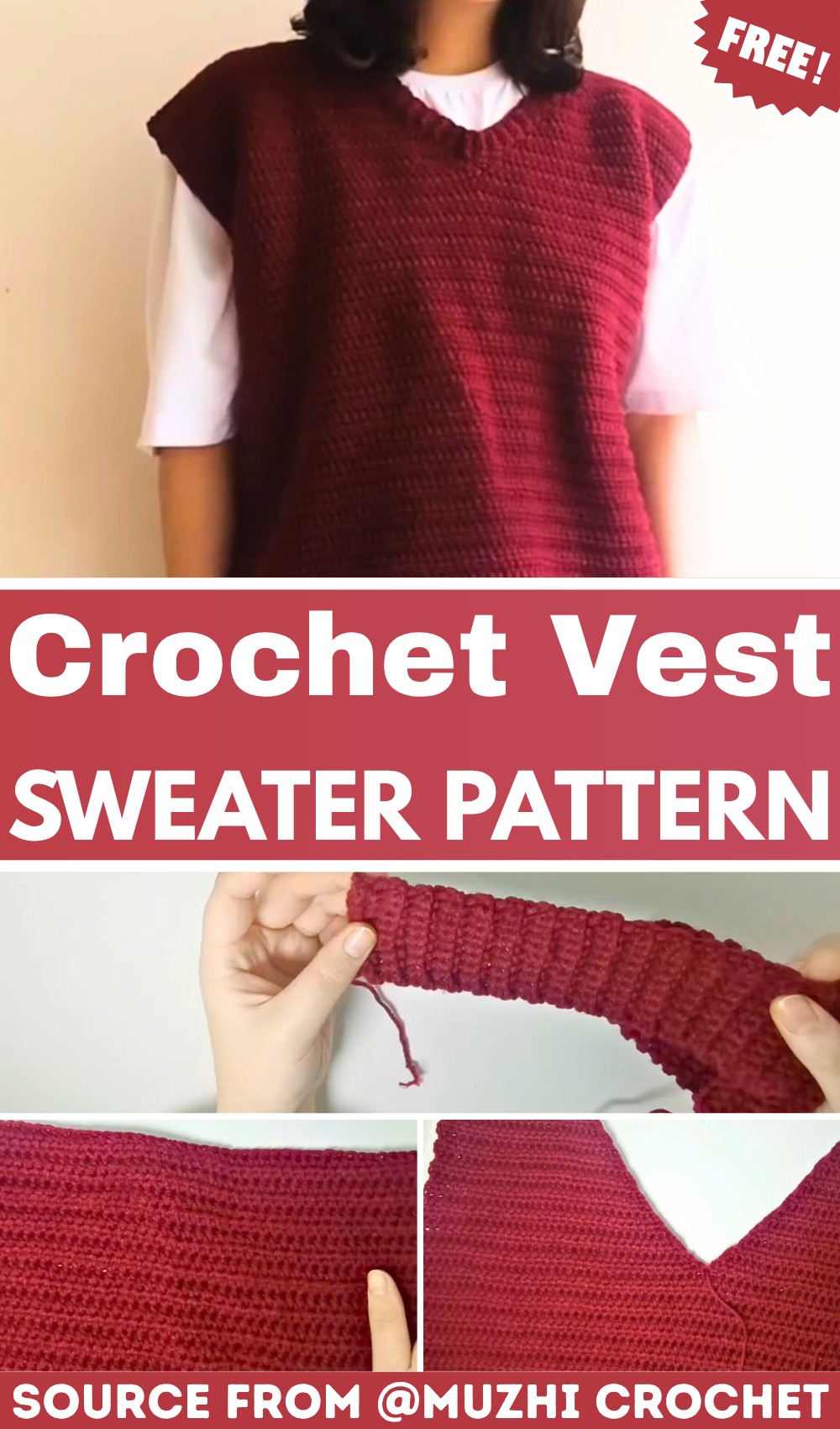 Learn How to Crochet a Trendy Sweater Vest with Detailed Pattern