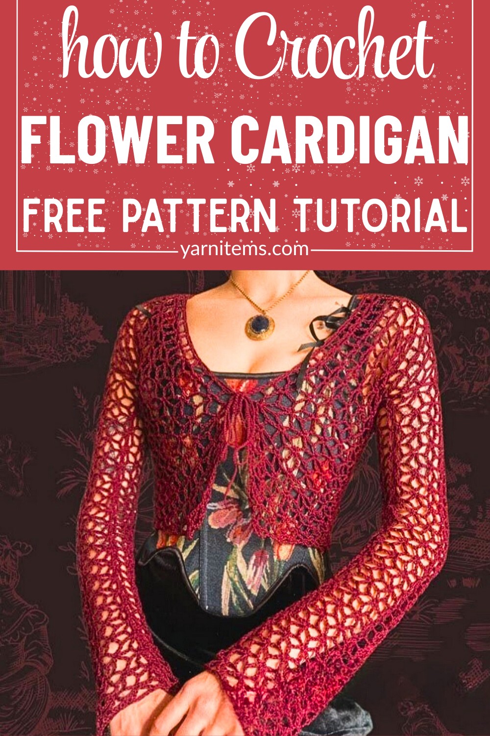 Make a Flower Crochet Cardigan – Free Simple Pattern