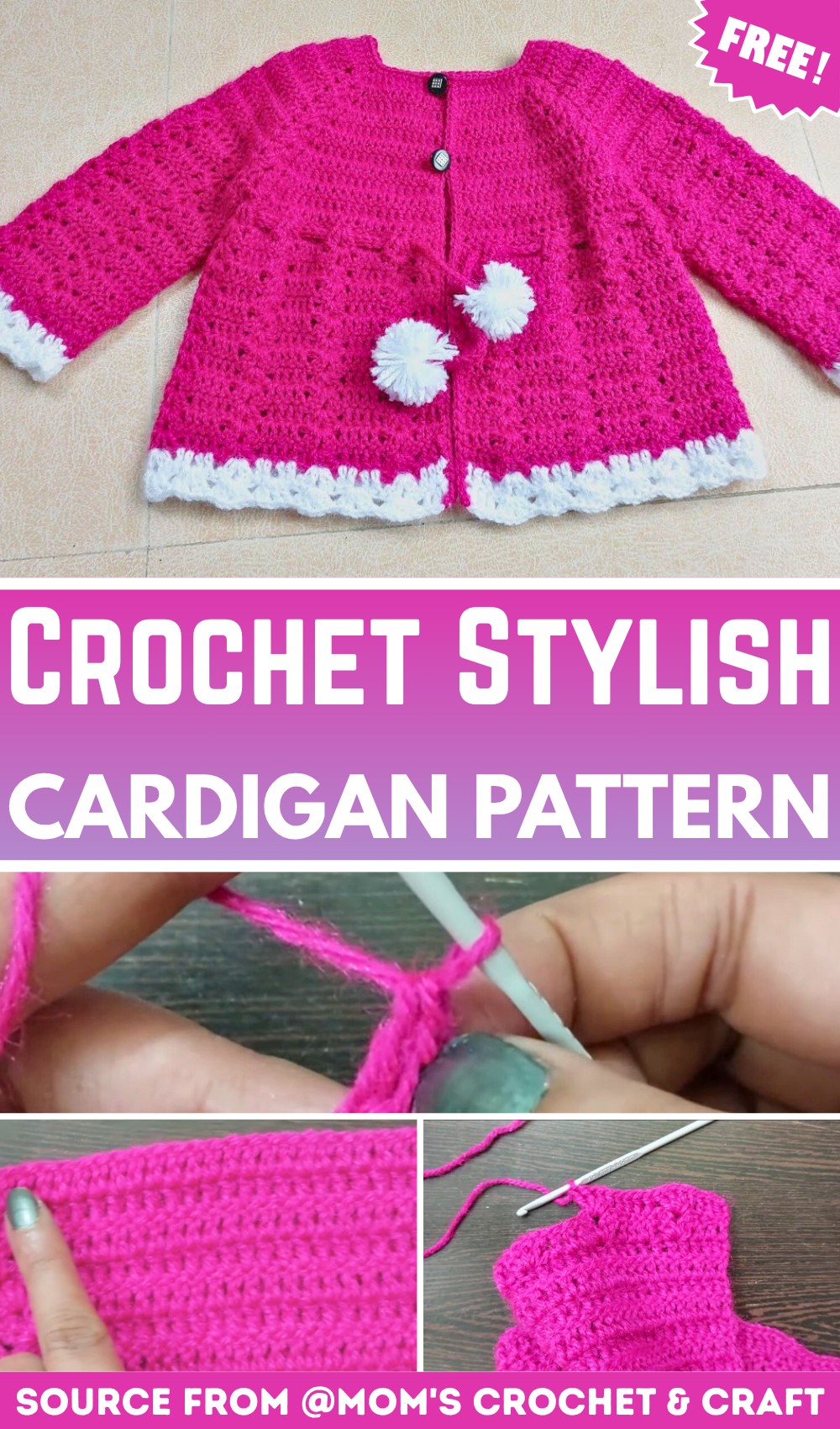 Stylish Crochet Cardigan Tutorial for Toddlers