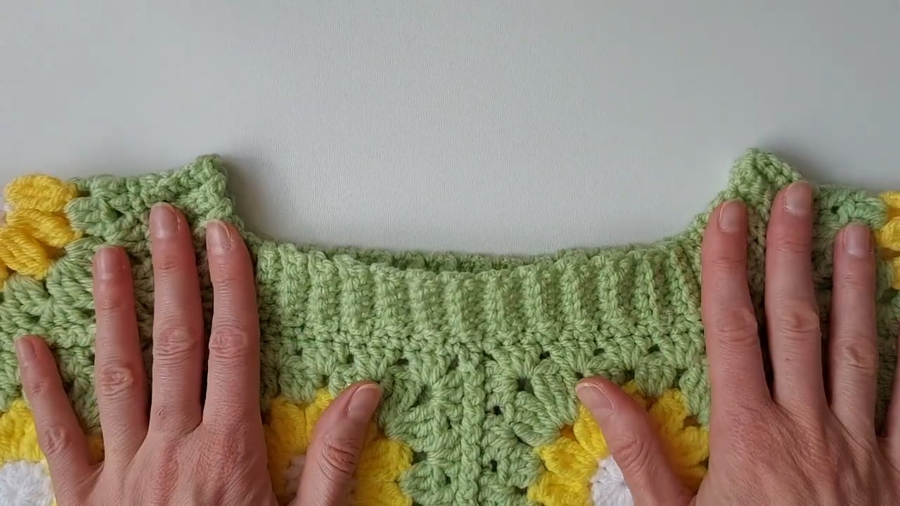 Crochet a Daisy Granny Square Pullover Sweater