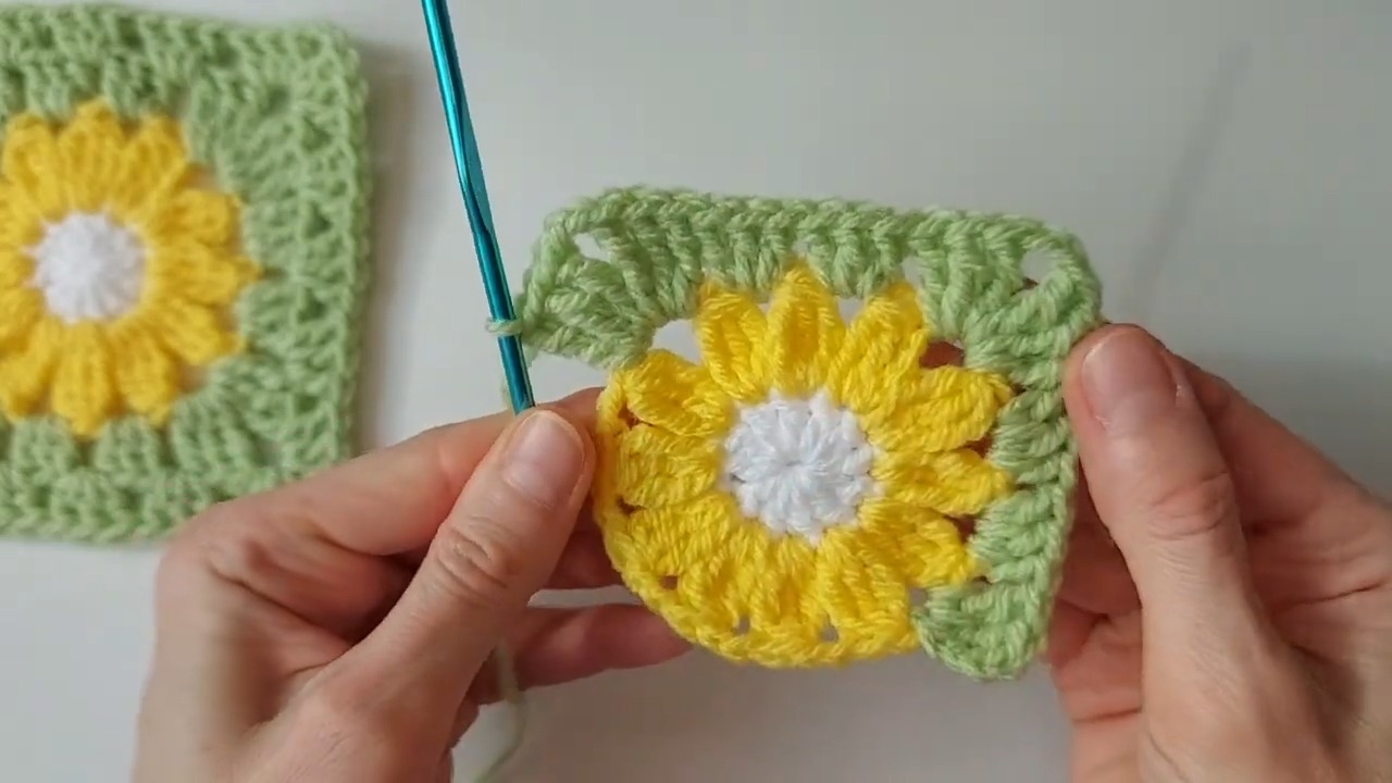 Crochet a Daisy Granny Square Pullover Sweater