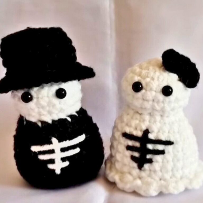 Crochet Ghost Bride & Groom Tutorial