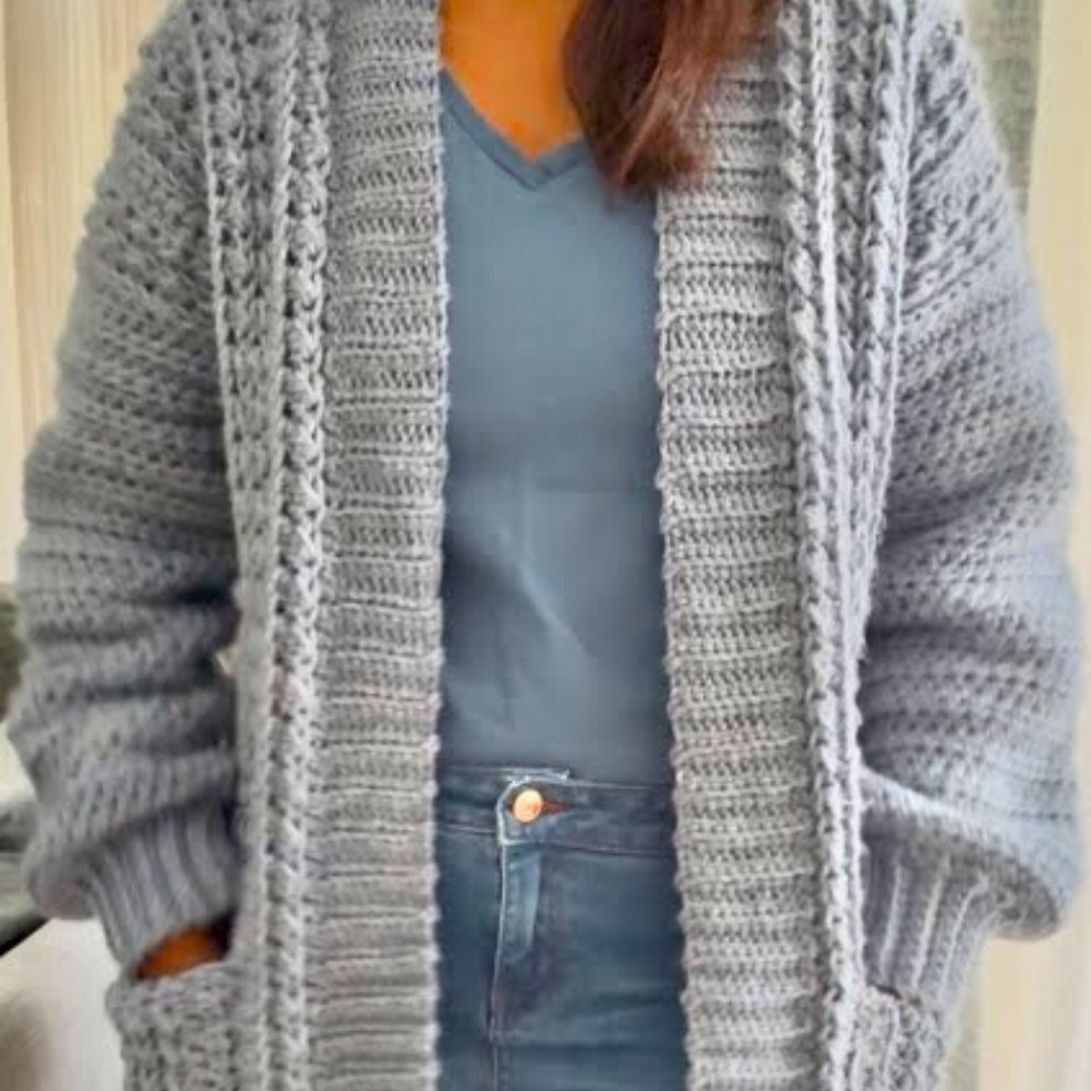 Beautiful and Functional Crochet Winter Cardigan Pattern