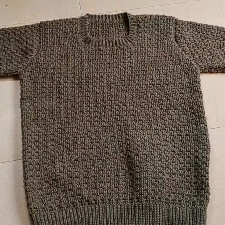 Crochet Sweater for Men - XL Size Pattern