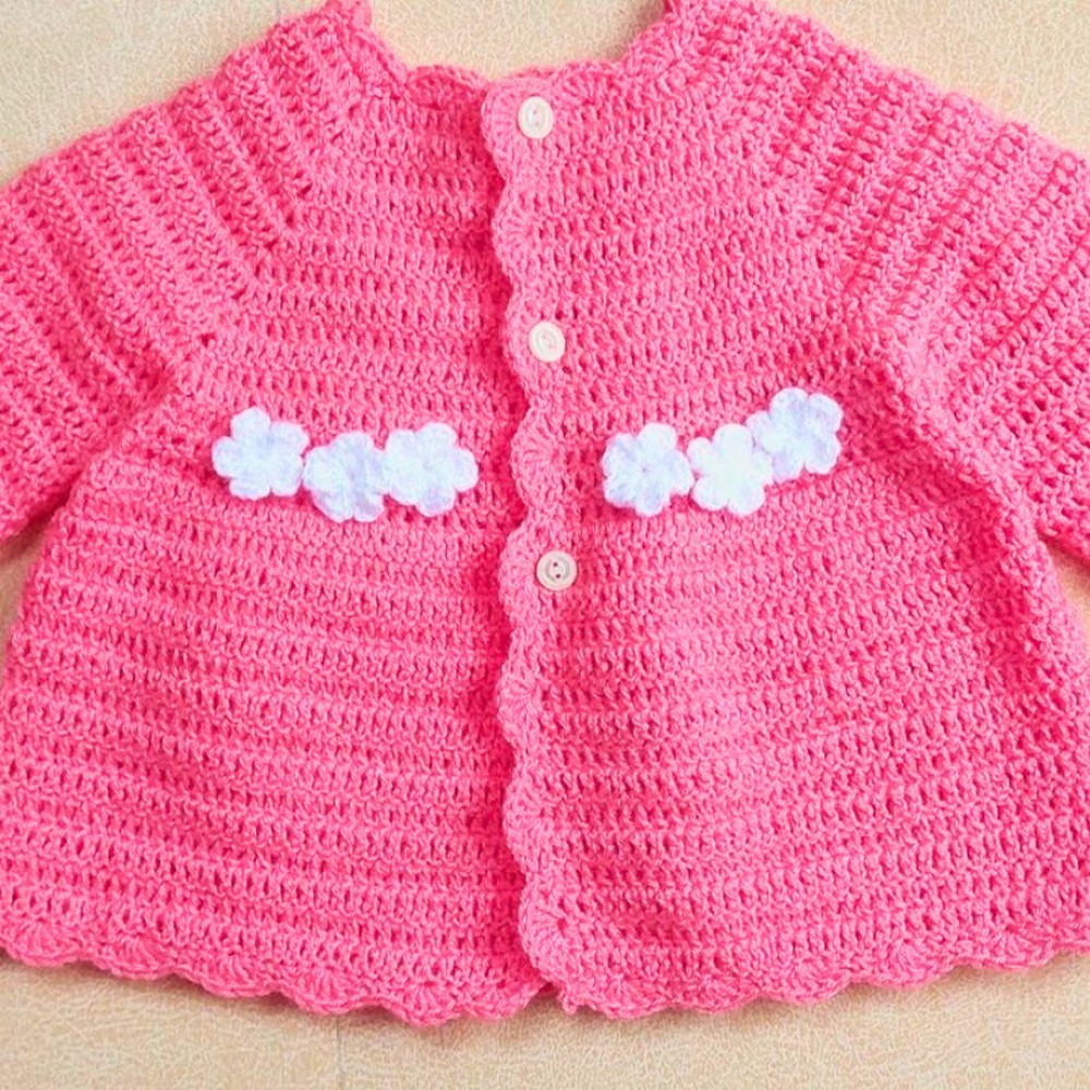 Crochet Cozy Baby Cardigan (12-18 Months) with Pattern Tutorial