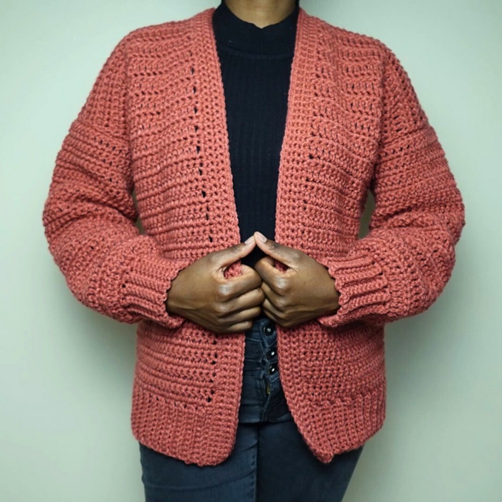 Learn How to Crochet a Customizable Cardigan for All Sizes