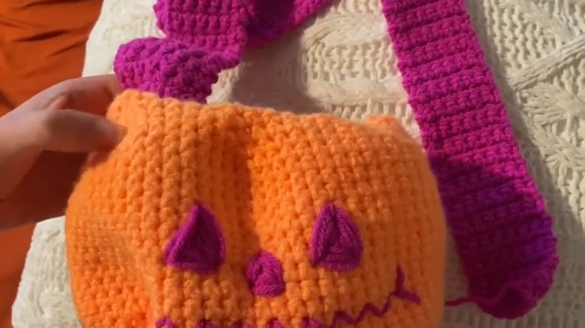 Handmade Crochet Jack O Lantern Bear Bag Pattern Free