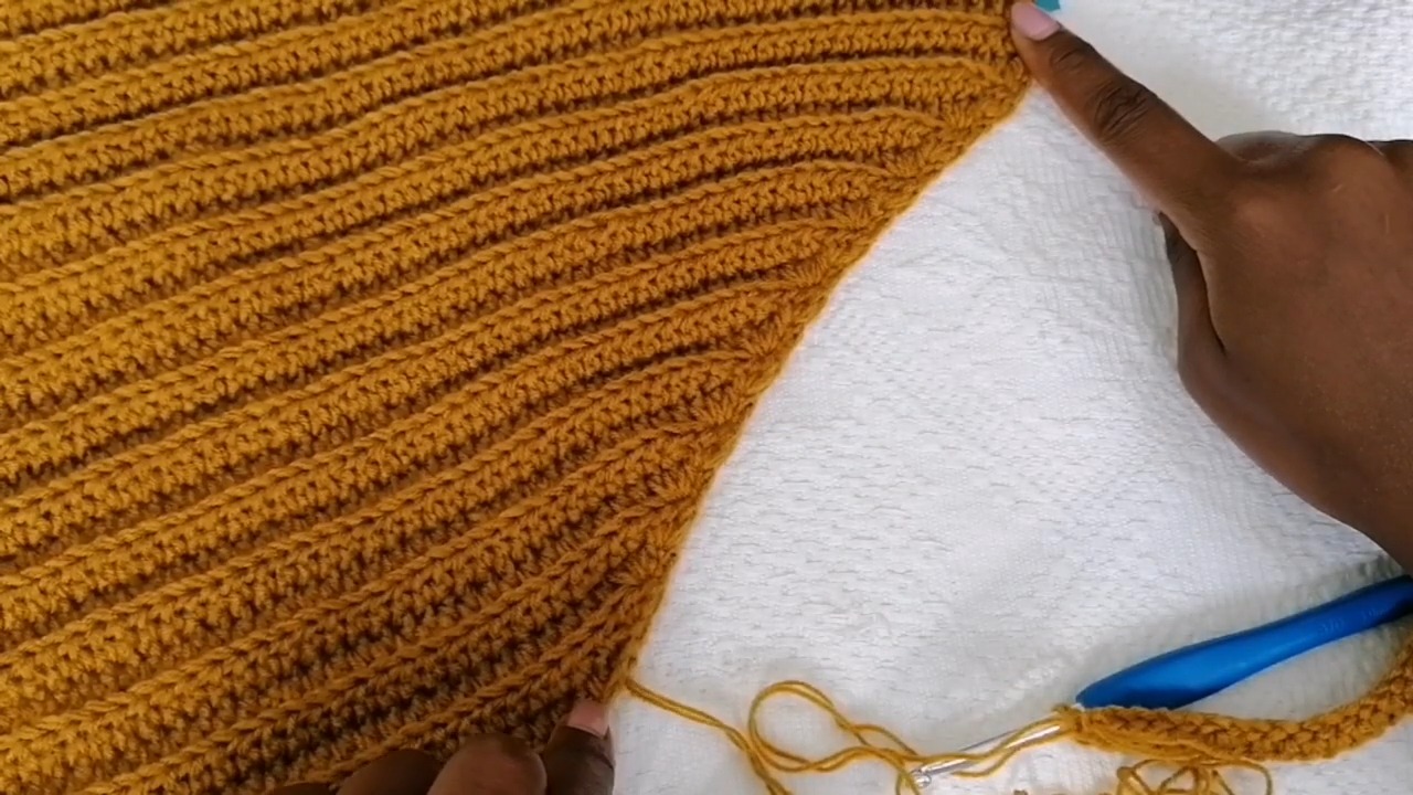 How to Crochet a Ribbed Cardigan - Step-by-Step