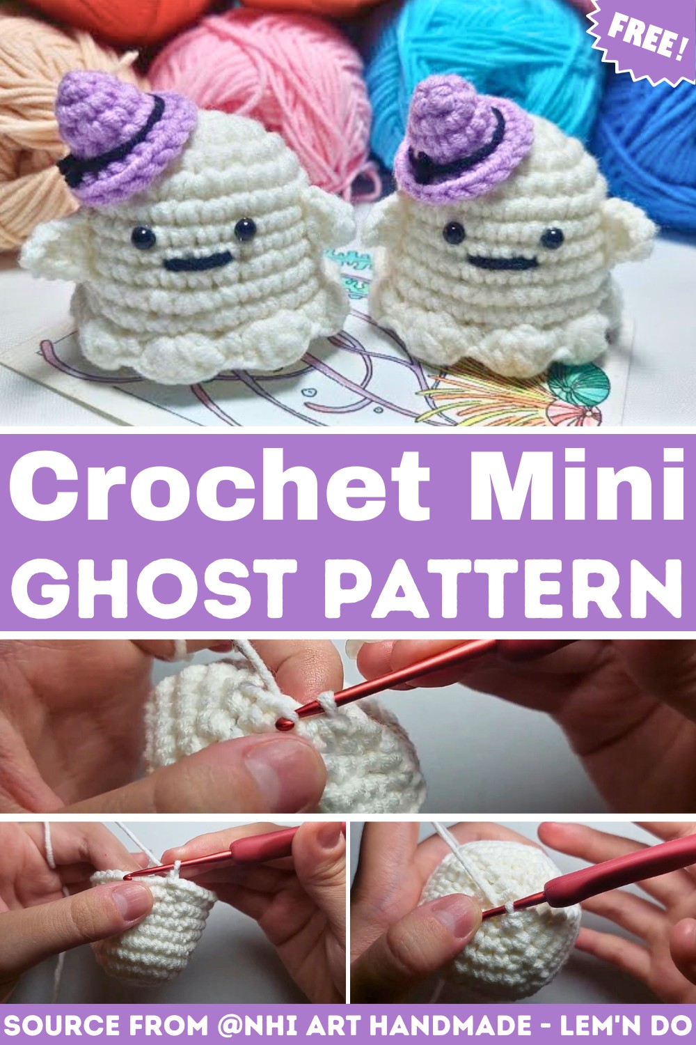 Create a Cute Crochet Mini Ghost – Perfect for Halloween & Beyond