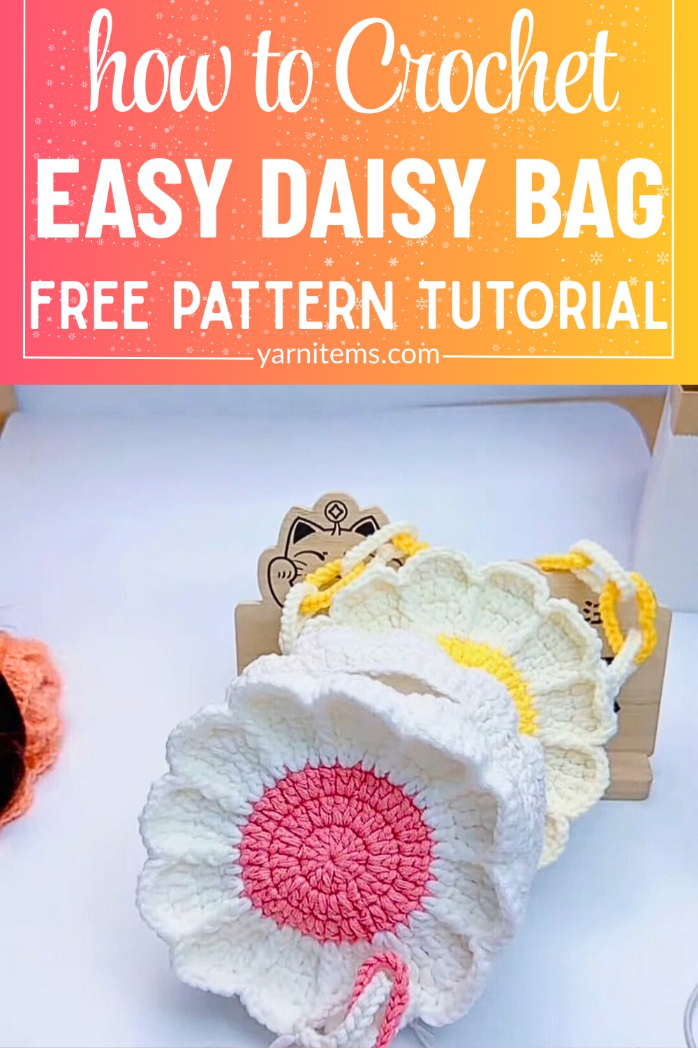 Crochet Daisy Bag Tutorial – Beautiful, and Easy-to-Make