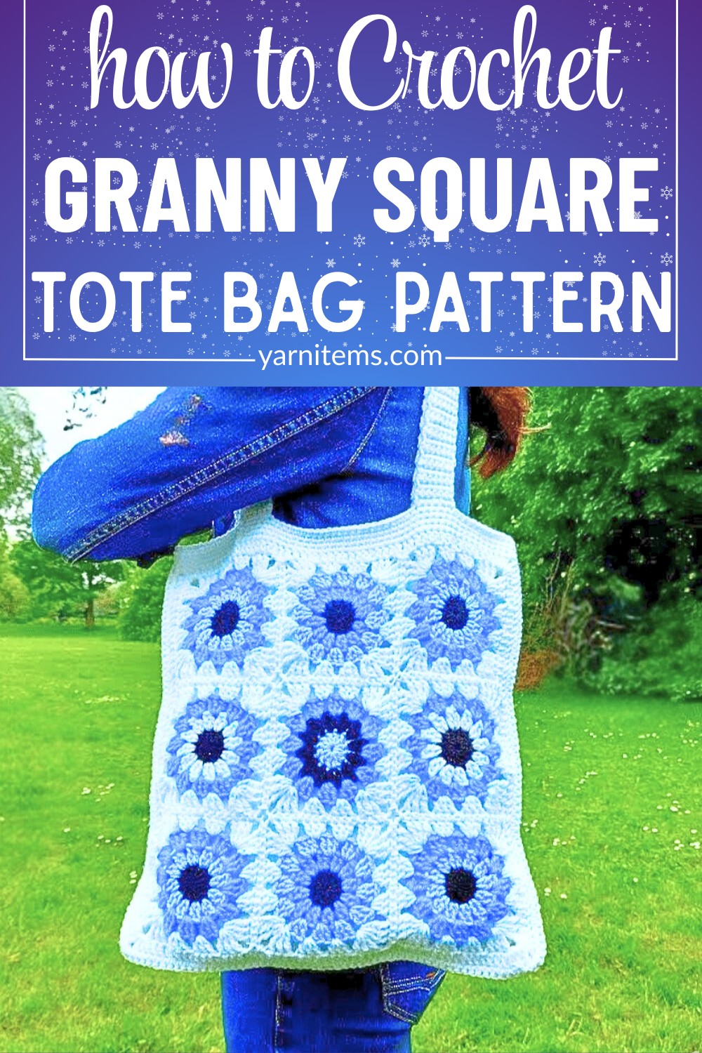 Crochet Granny Square Tote Bag Tutorial for Beginners