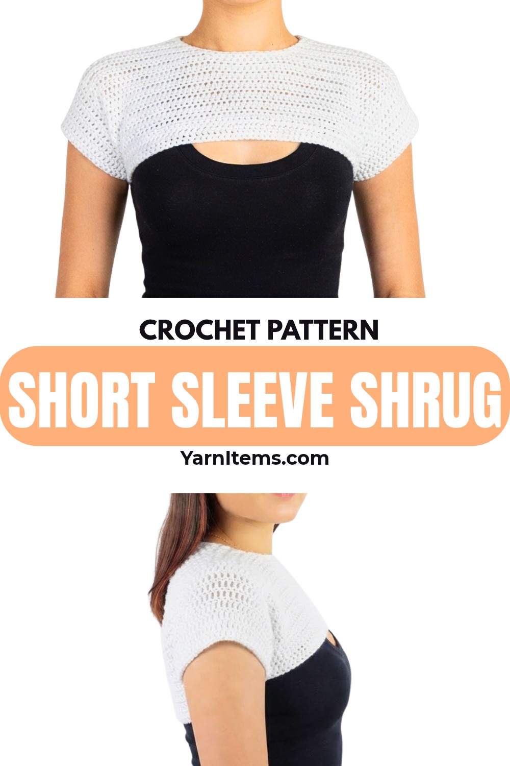 Crochet Short Sleeve Shrug Tutorial Layer for Spring
