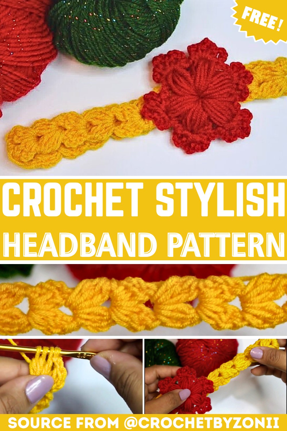 Easy and Stylish Crochet Baby Headband Pattern