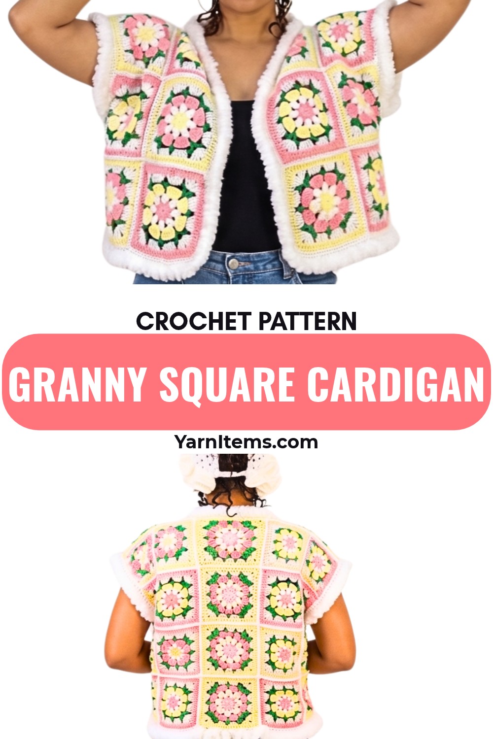 Learn How to Crochet a Granny Square Cardigan