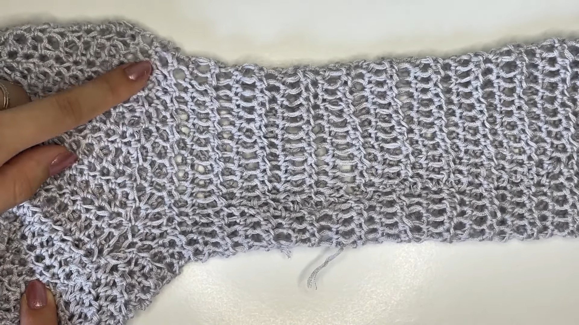 Crochet Mesh Sweater with Customizable Design and Lightweight Style
